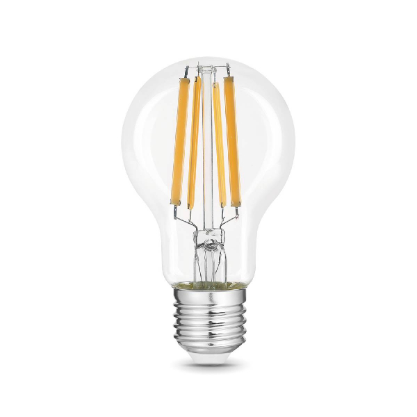 Лампа светодиодная филаментная Gauss E27 20W 4100K груша прозрачная 102902220