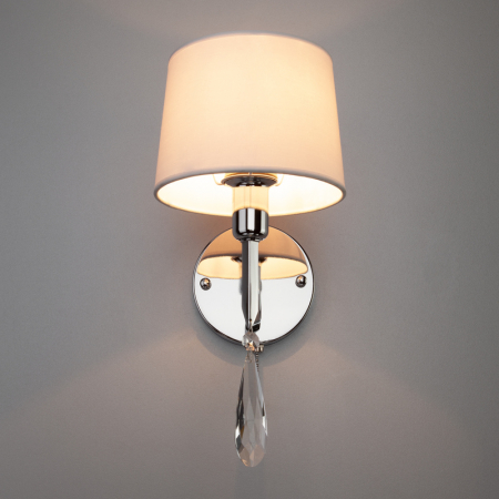 Eurosvet 10127/1 хром/прозрачный хрусталь Strotskis (10093/1)