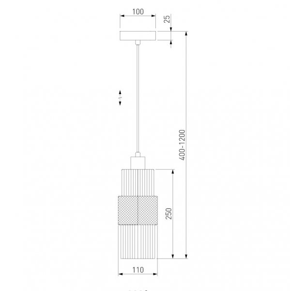Подвесной светильник Eurosvet Soho 50209/1 хром