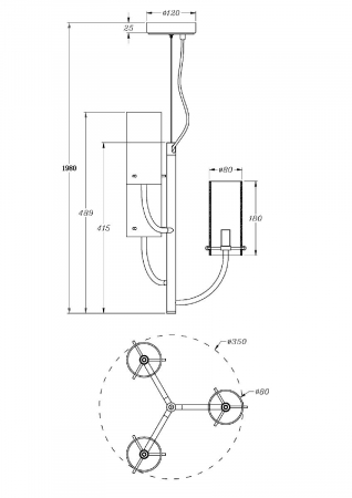 Maytoni MOD223PL-03BS
