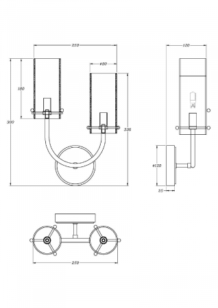 Maytoni MOD223WL-02BS