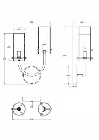 Maytoni MOD223WL-02BS1