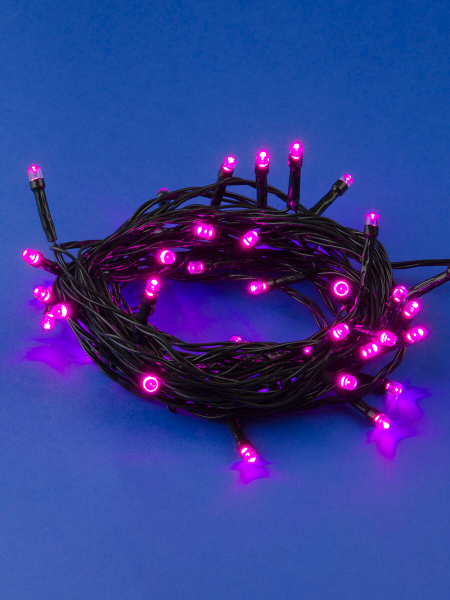 Светодиодная гирлянда Uniel 220V розовый ULD-S1000-100/DGA Pink IP20 UL-00008406