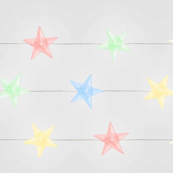 Светодиодная гирлянда Feron Звездочки USB разноцветная без мерцания CL571 41646