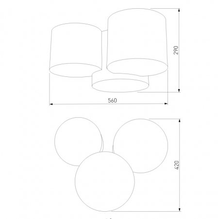 TK Lighting 6591 Mona Nature