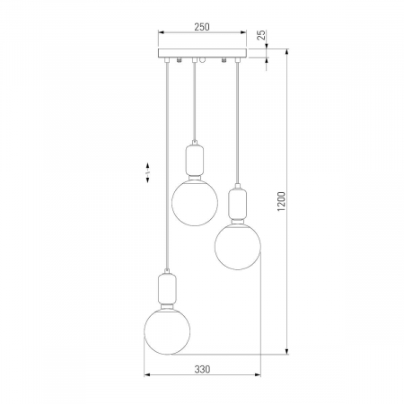 Eurosvet 50151/3 черный жемчуг