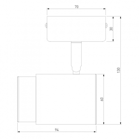 Eurosvet 20124/1 белый/ хром