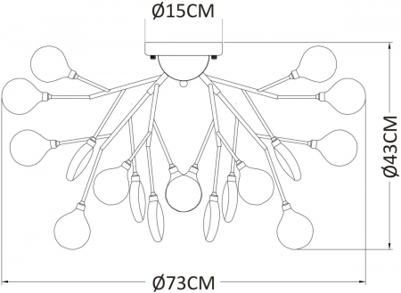 Arte Lamp A7274PL-27GO