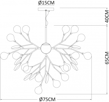 Arte Lamp A7274SP-36GO
