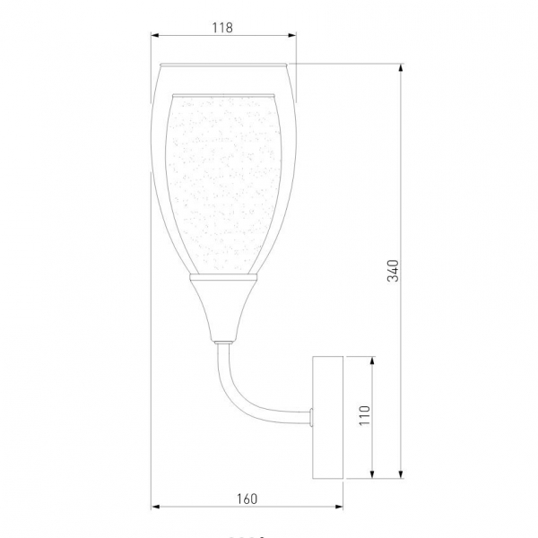 Бра Eurosvet Cosmic 50285/1 золото