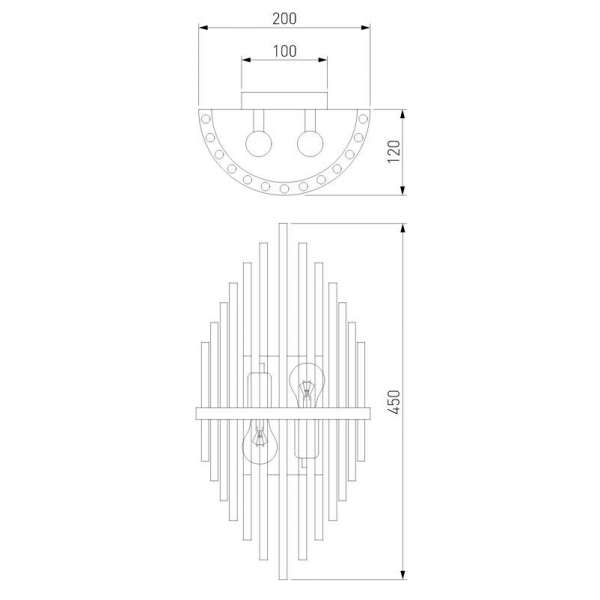 Настенный светильник Bogates Allure 356/2