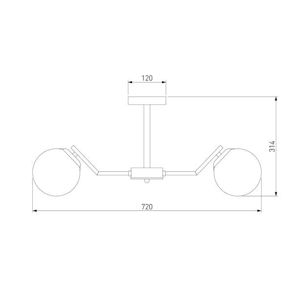 Потолочная люстра Eurosvet Frost 70154/6 хром