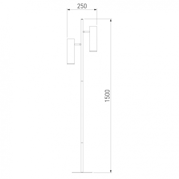 Торшер Eurosvet Barre 01087/2 латунь