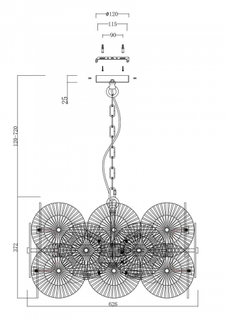 Maytoni MOD007PL-08G