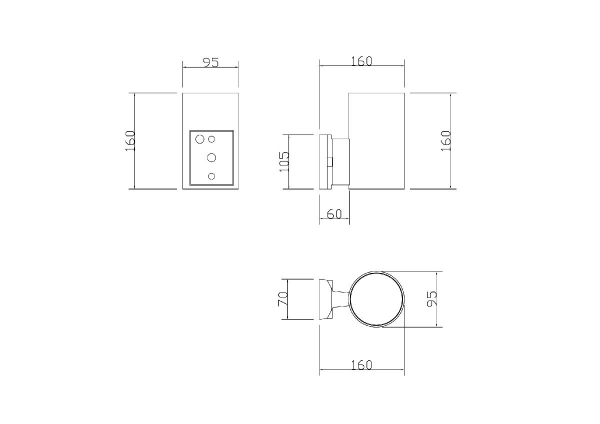 Уличный настенный светильник Maytoni Rando O419WL-01B