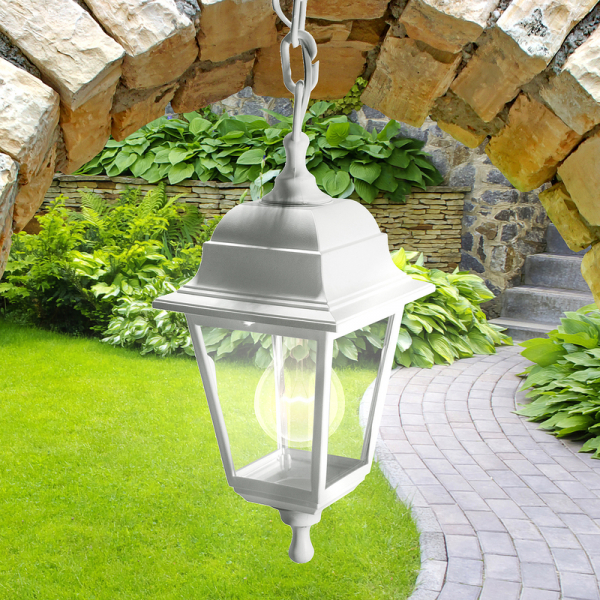 Уличный подвесной светильник ЭРА НСУ 04-60-001 белый Б0048107