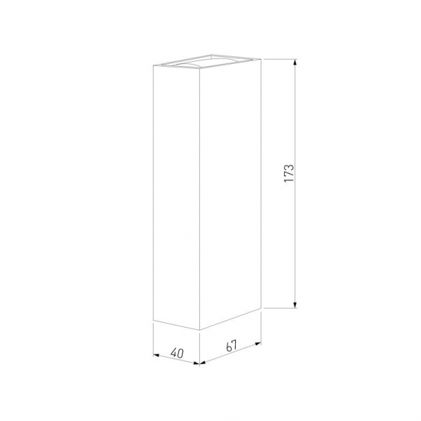 Уличный настенный светильник Elektrostandard Blaze 35136/W черный 4690389179198 a057050