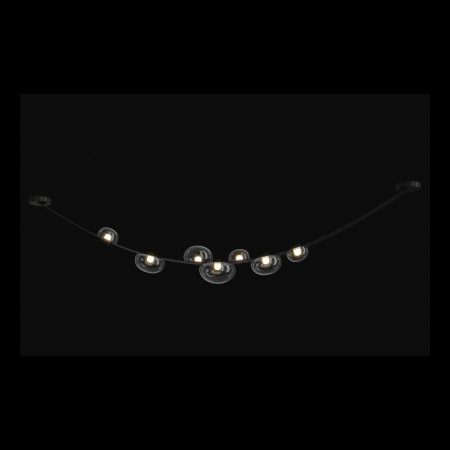 Crystal Lux Bosque SP7 L3000 Black/Transparent