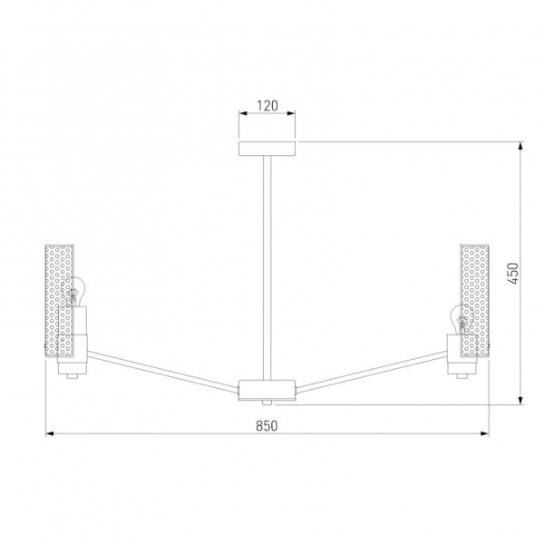 Люстра на штанге Eurosvet Grino 70139/8 никель