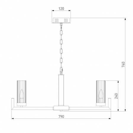 Eurosvet 60133/8 серебро