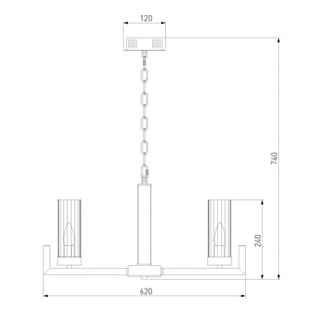 Eurosvet 60133/6 серебро