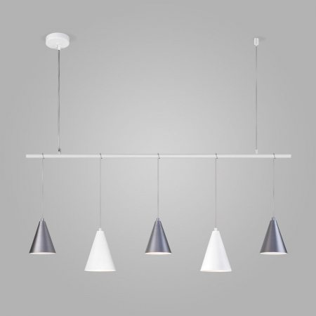 Eurosvet 50088/5 белый/серебро