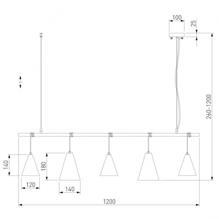 Eurosvet 50088/5 белый/серебро