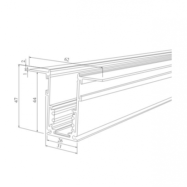 Шинопровод встраиваемый Elektrostandard Slim Magnetic 4690389179075