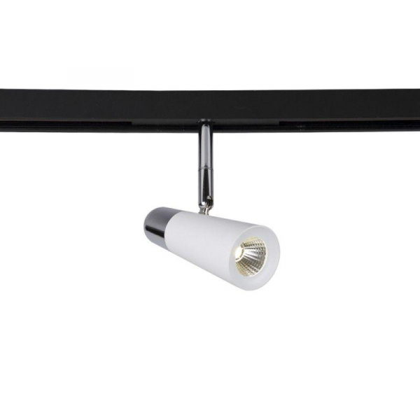 Трековый светодиодный светильник для магнитного шинопровода Crystal Lux Space CLT 0.33 006 12W WH-CH 4000K