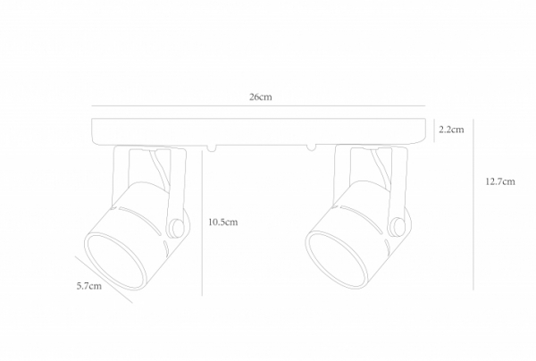 Спот Arte Lamp Mizar A1311PL-2WH