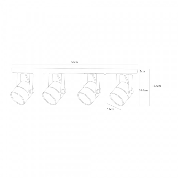 Спот Arte Lamp Mizar A1311PL-4WH