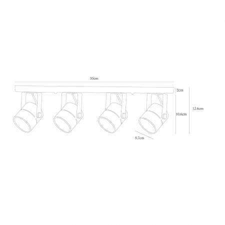 Arte Lamp A1311PL-4WH