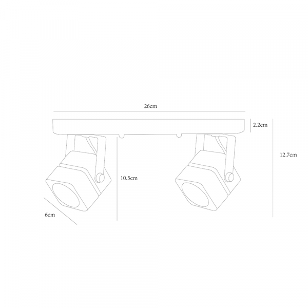 Спот Arte Lamp Misam A1315PL-2BK