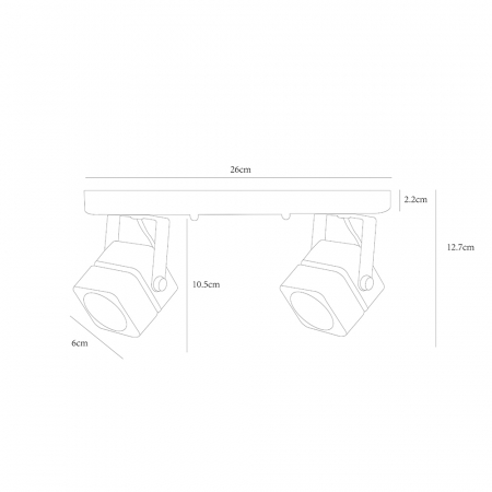 Arte Lamp A1315PL-2BK