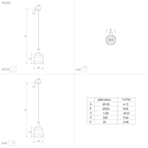 Подвесной светильник Eglo Manzanares 900305