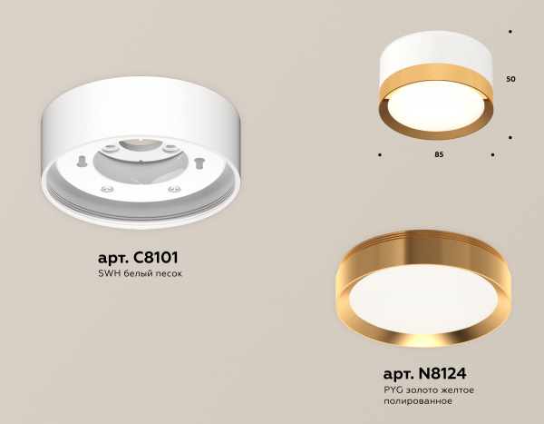 Потолочный светильник Ambrella Light Techno Spot XS8101005 (C8101, N8124)