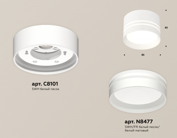 Потолочный светильник Ambrella Light Techno Spot XS8101021 (C8101, N8477)