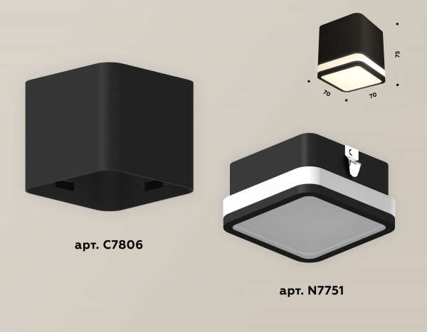 Потолочный светильник Ambrella Light Techno Spot XS7806030 (C7806, N7751)