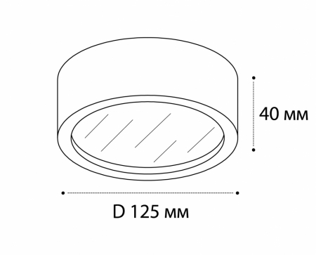 Italline M04-525-125 black 4000K