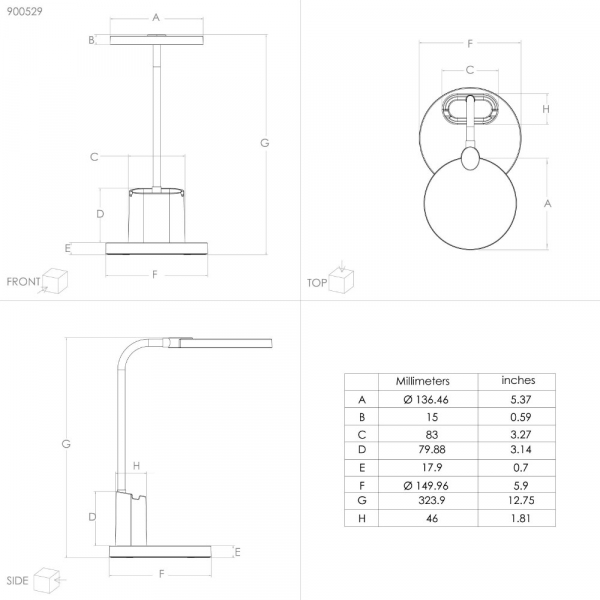 Настольная лампа Eglo Brolini 900529