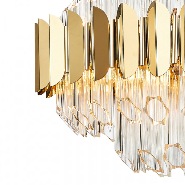 Подвесная люстра Natali Kovaltseva RIVERA 81443/8C GOLD