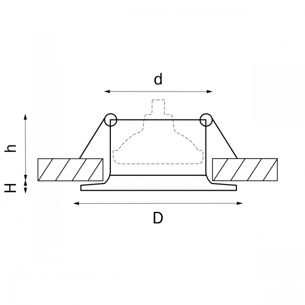 Встраиваемый светильник Lightstar Levigo 010021