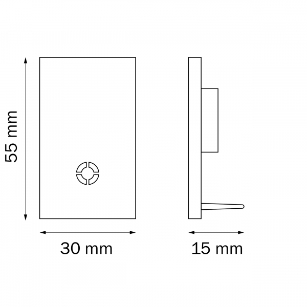 Заглушка концевая трековая однофазная Lightstar Barra 505167