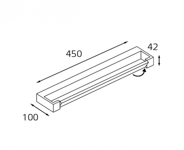 Настенный светильник Italline IT01-1068/45 black