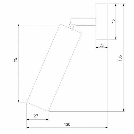 Eurosvet 20133/1 LED серебро