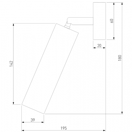 Eurosvet 20128/1 LED белый/черный