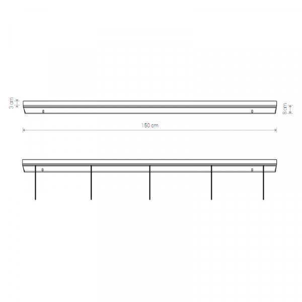 Основание для светильника Nowodvorski Cameleon Canopy B 1500 8560