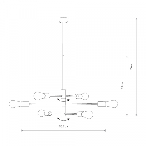 Люстра на штанге Nowodvorski Rotor 7937