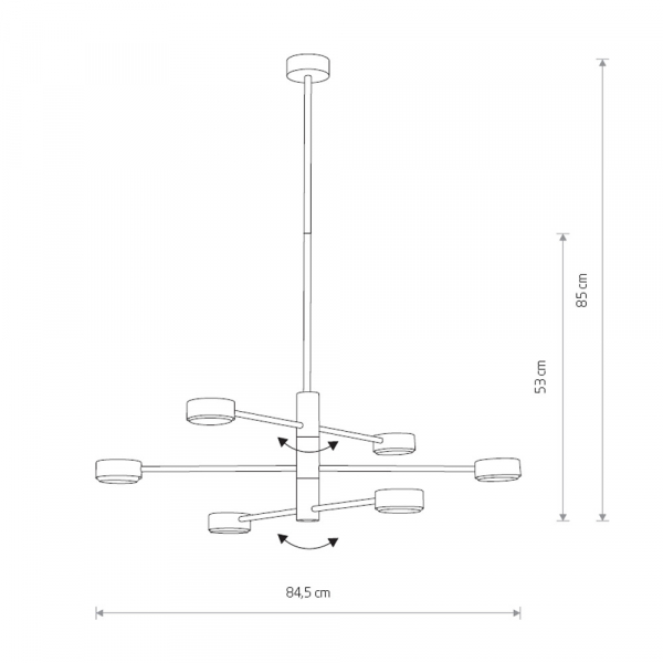Люстра на штанге Nowodvorski Orbit 7942