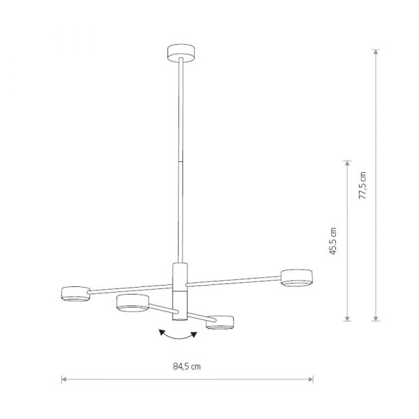 Люстра на штанге Nowodvorski Orbit 7945